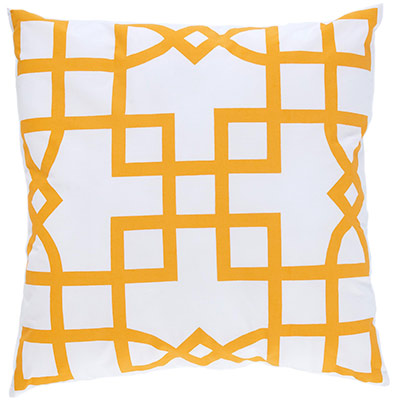 Allem Maze Orange Pillow-Home Decore Under 99 Dollars